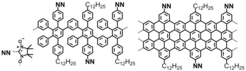 Figure 3: Polyphenylene and graphene nanoribbons with nitronyl nitroxides.